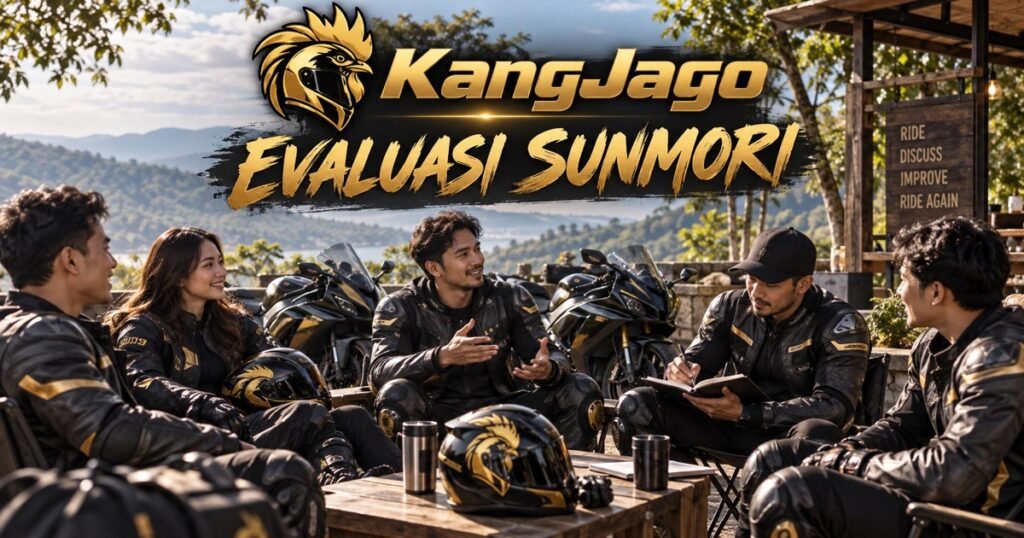Komunitas KangJago berdiskusi dalam evaluasi setelah sunmori